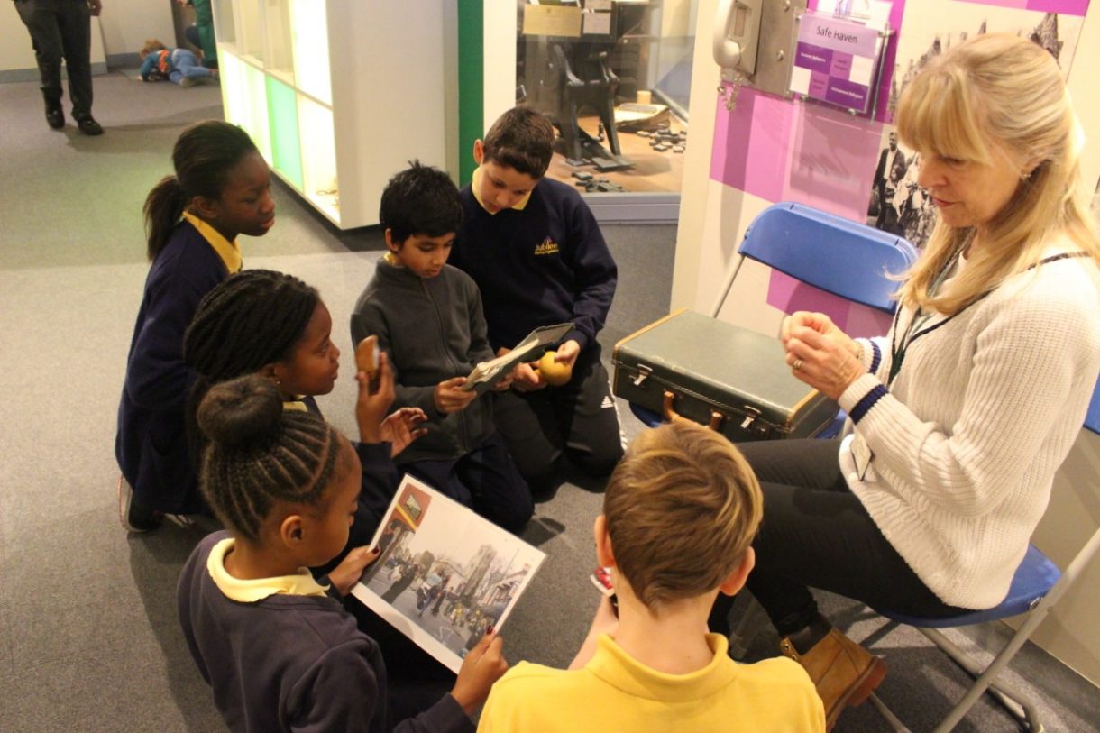School visit to Hackney Museum